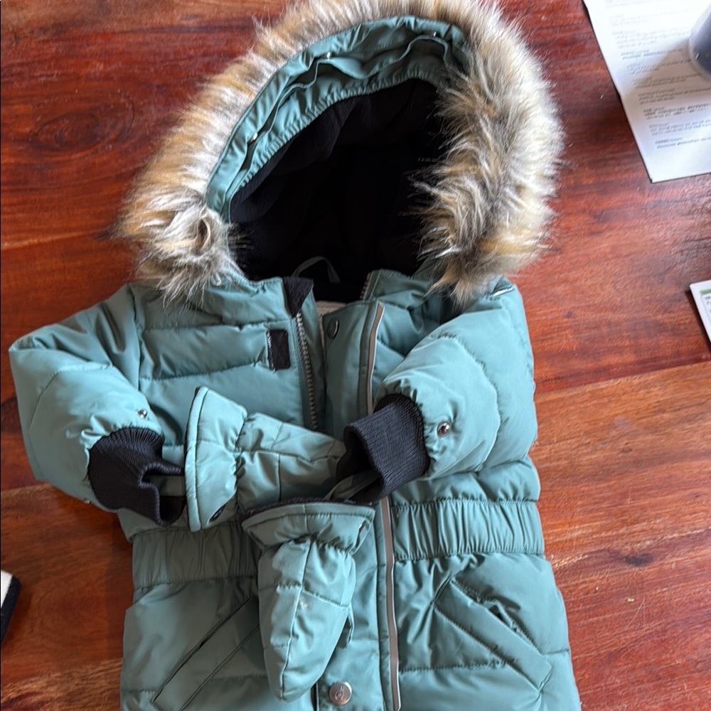 Deux par deux snowsuit 12m silver pine